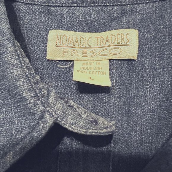 Nomadic Traders Fresco-Women's-Jean/Denim Embroidered Aztec Beads/Jems on Back - Picture 4 of 15
